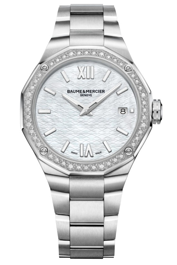 Baume Mercier Ladies Riviera Quartz 36mm with Diamond Bezel