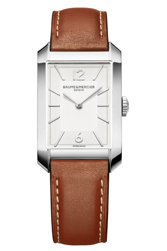 Baume & Mercier Hampton Quartz Stainless Steel Rectangular Timepiece