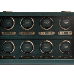 Wolf British Racing Programmable 8-Piece Watch Winder