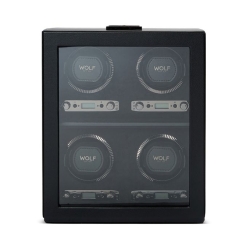 Wolf British Racing Programmable 4-Piece Watch Winder