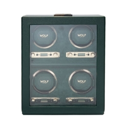 Wolf British Racing Programmable 4-Piece Watch Winder